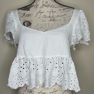 NWT American Eagle Outfitters Cropped Blouse Top